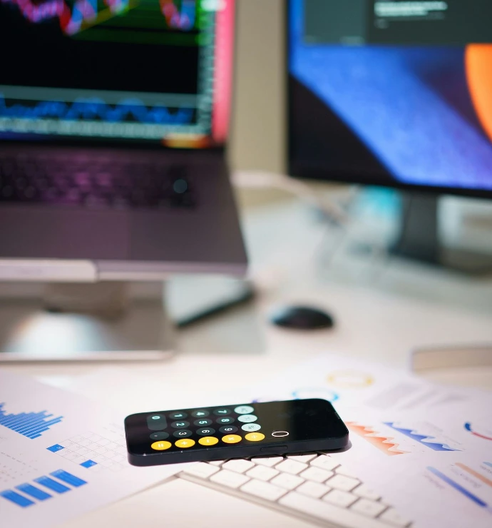 a remote control sitting on top of a desk